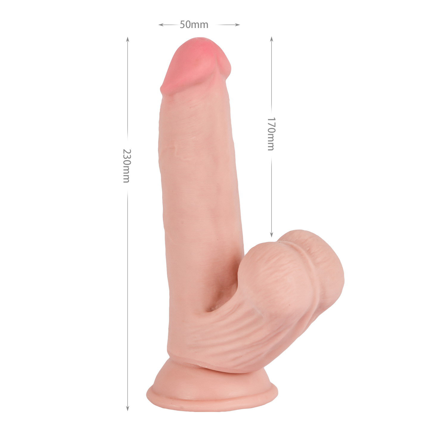 (image for) 9" Knight Cock 3D Triple Density Dildo