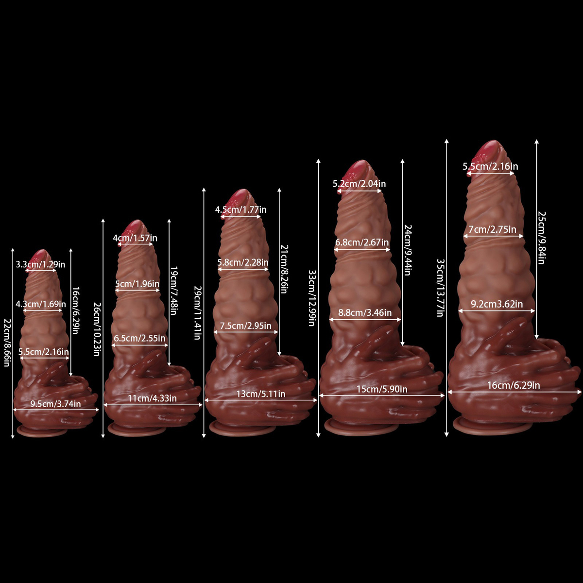 (image for) Spherical Lifelike Dildo