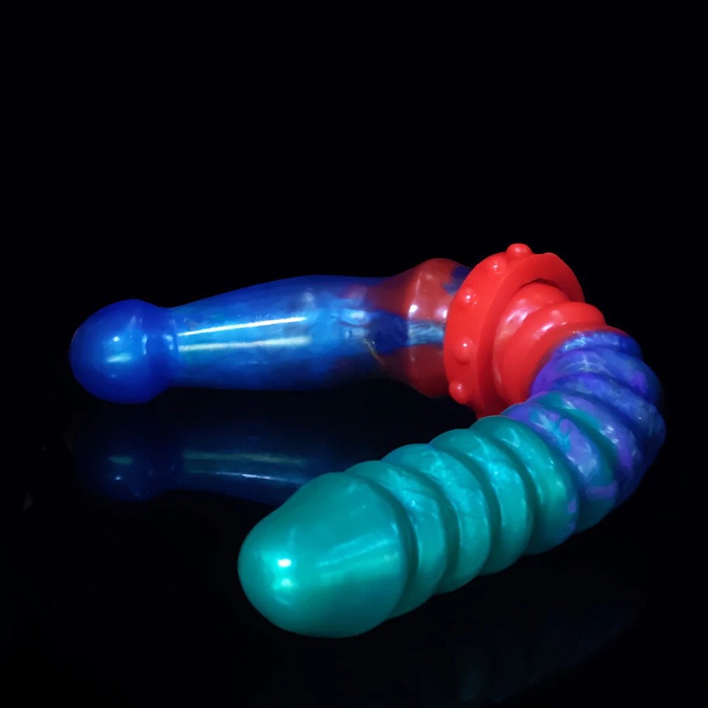 (image for) Double-ended Colorful Dildo & Anal Beads