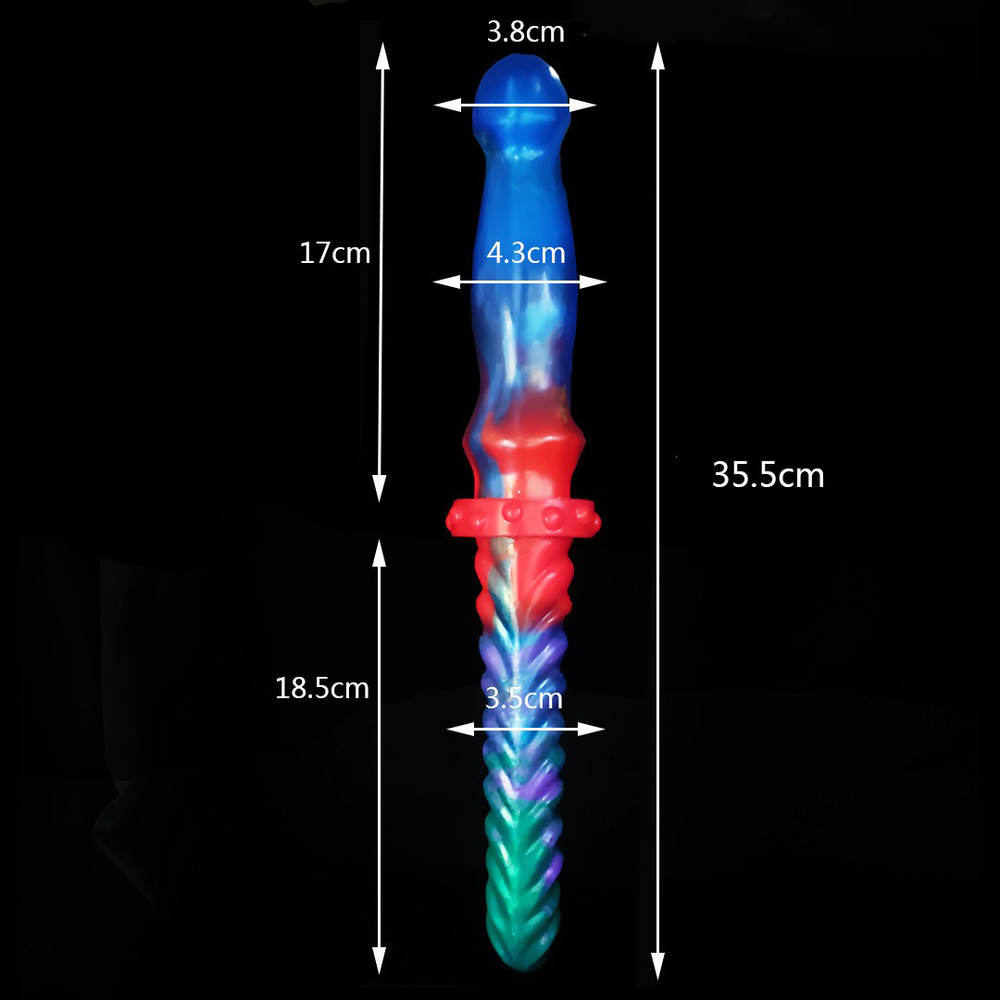 (image for) Double-ended Colorful Dildo & Anal Beads
