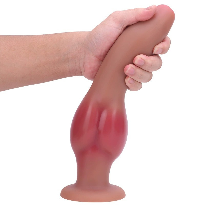 Dildo with Knot Uncut Anal Plug