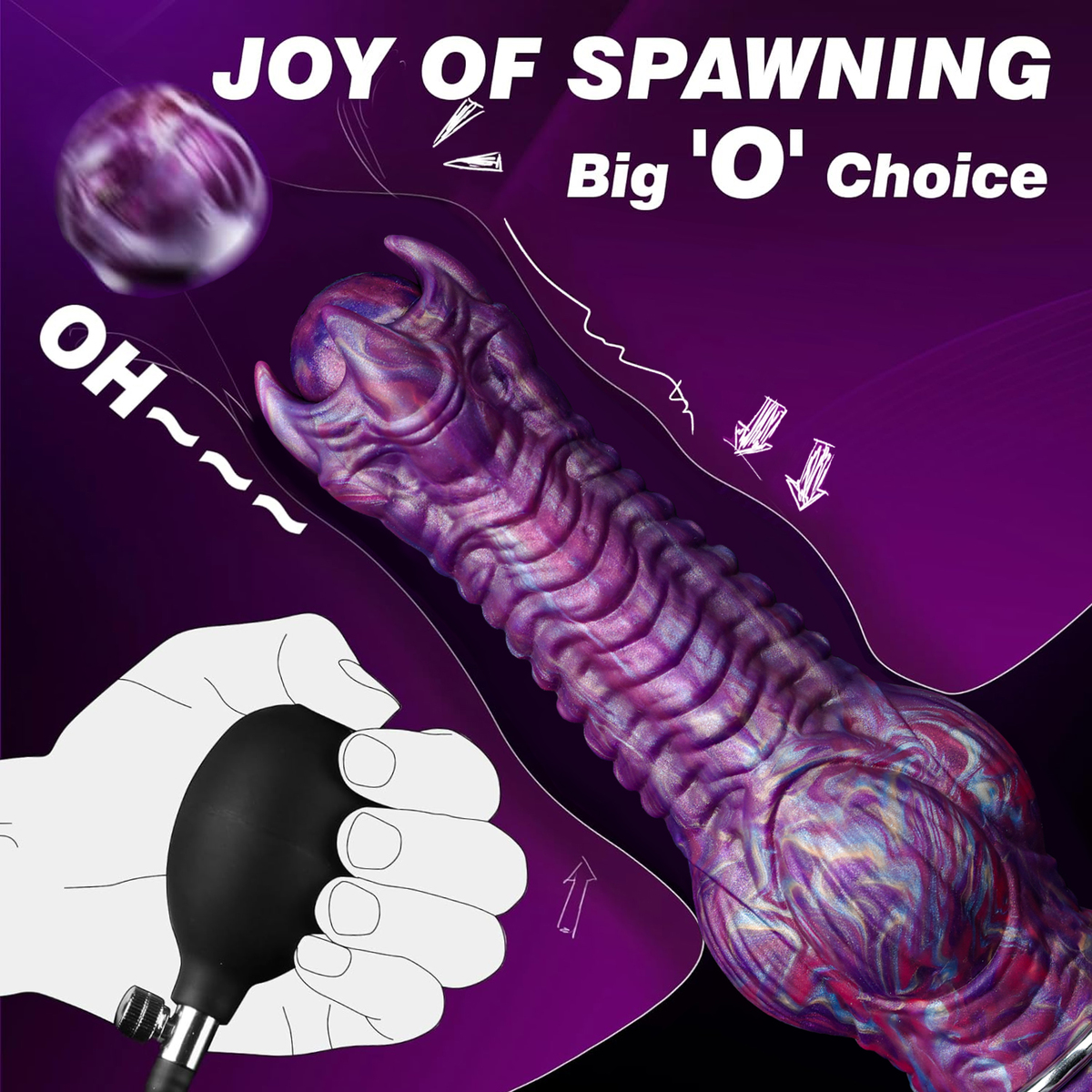 (image for) Monster Huge Thick Ovipositor Dildo