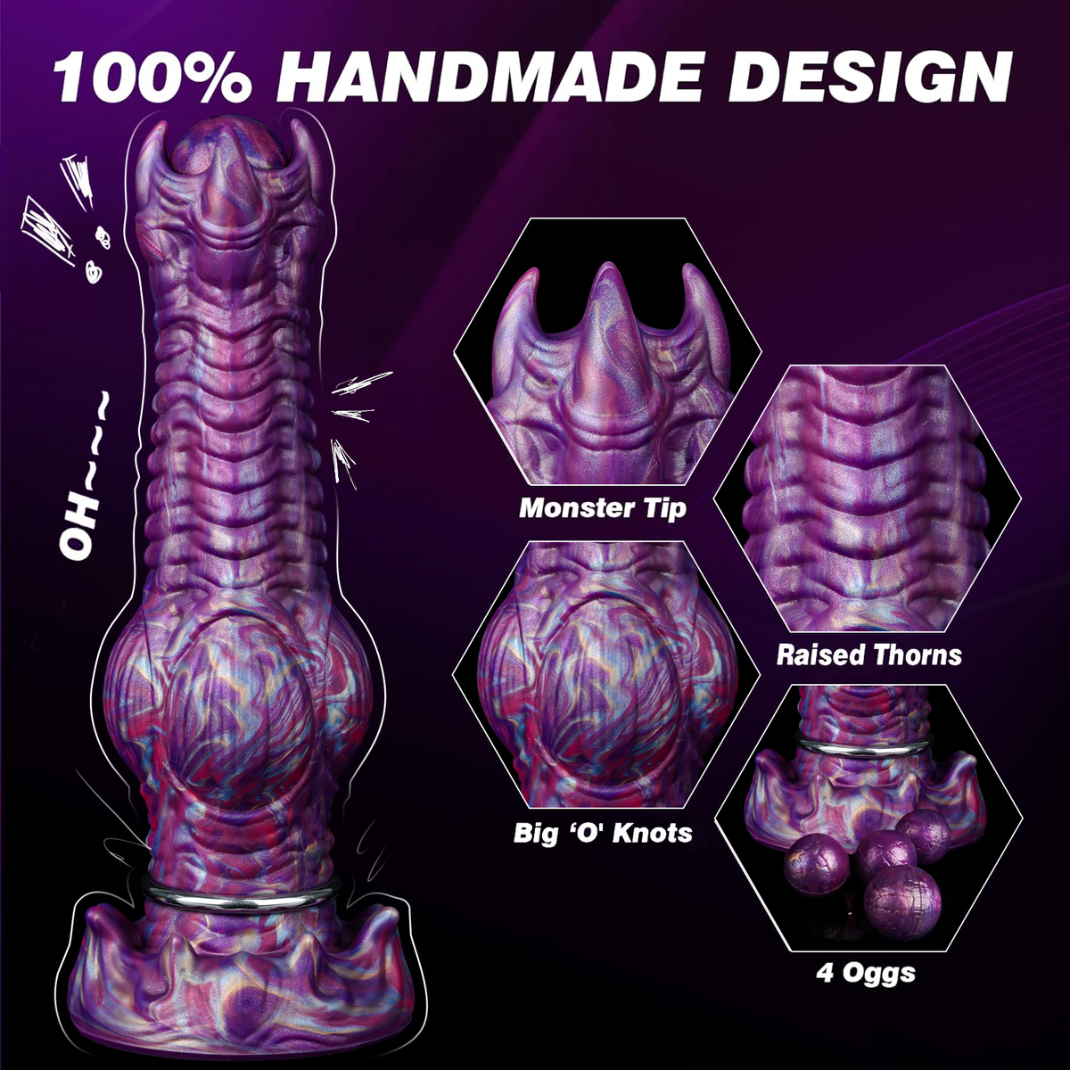 (image for) Monster Huge Thick Ovipositor Dildo