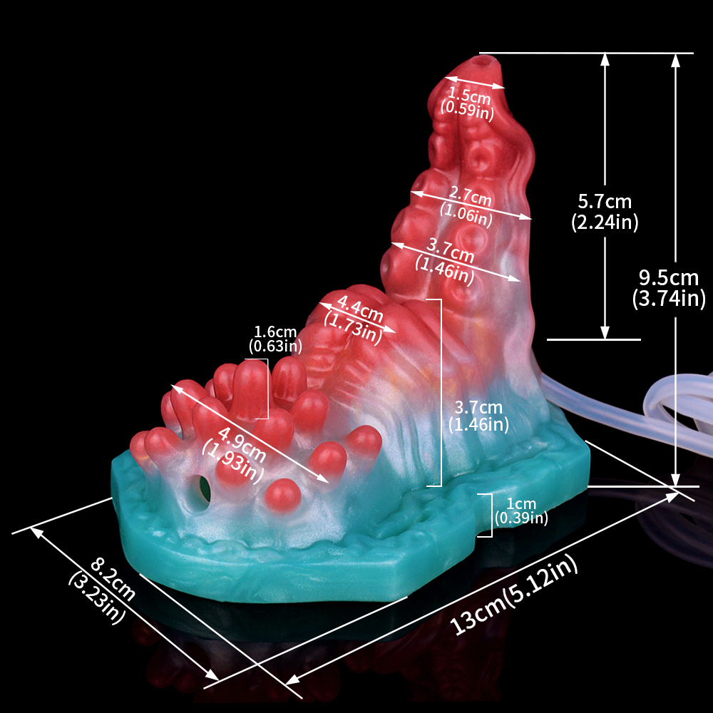 (image for) Luminous Squirting Dragon Dildo Sex Grinder - A