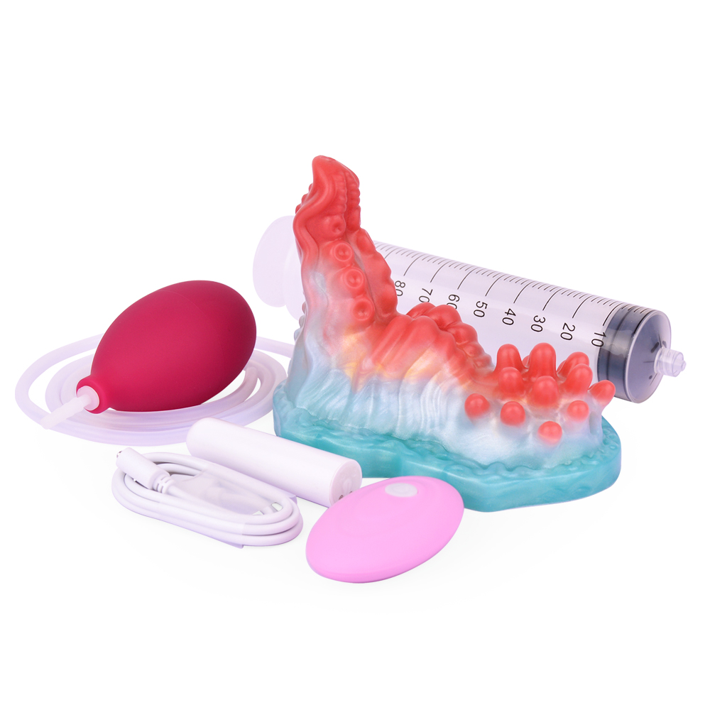 (image for) Luminous Squirting Dragon Dildo Sex Grinder - A