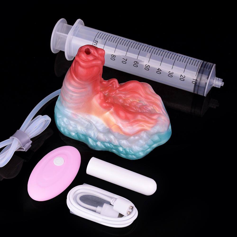 (image for) Luminous Squirting Dragon Dildo Sex Grinder - D