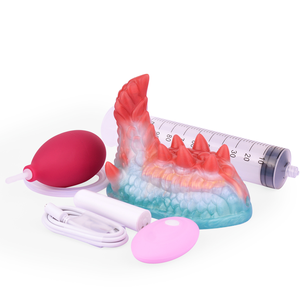 (image for) Luminous Squirting Dragon Dildo Sex Grinder - K