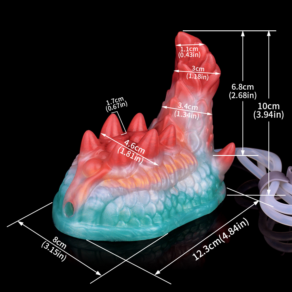 (image for) Luminous Squirting Dragon Dildo Sex Grinder - K