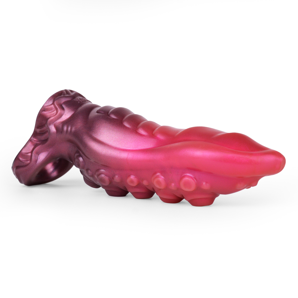 (image for) Monster Silicone Cock Sleeve in Rose