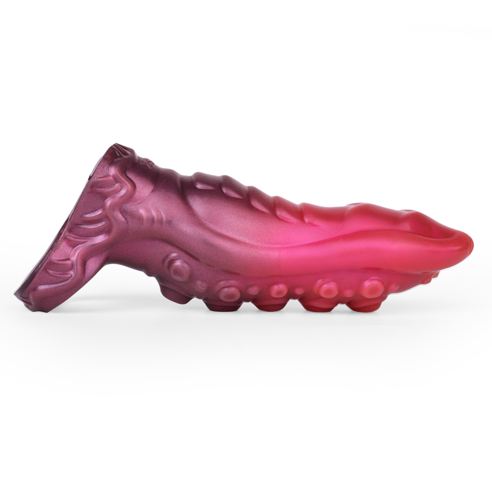 (image for) Monster Silicone Cock Sleeve in Rose