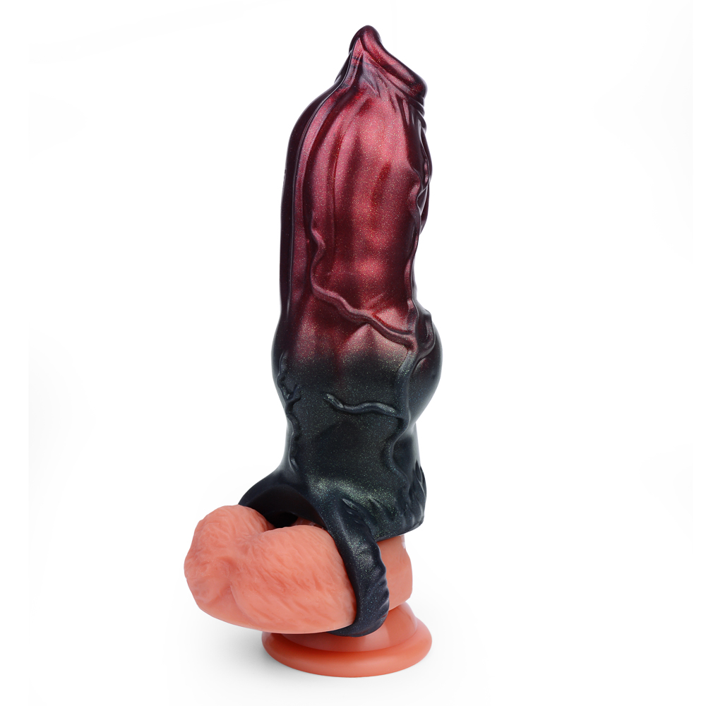 (image for) Soft Silicone Penis Sheath in Claret