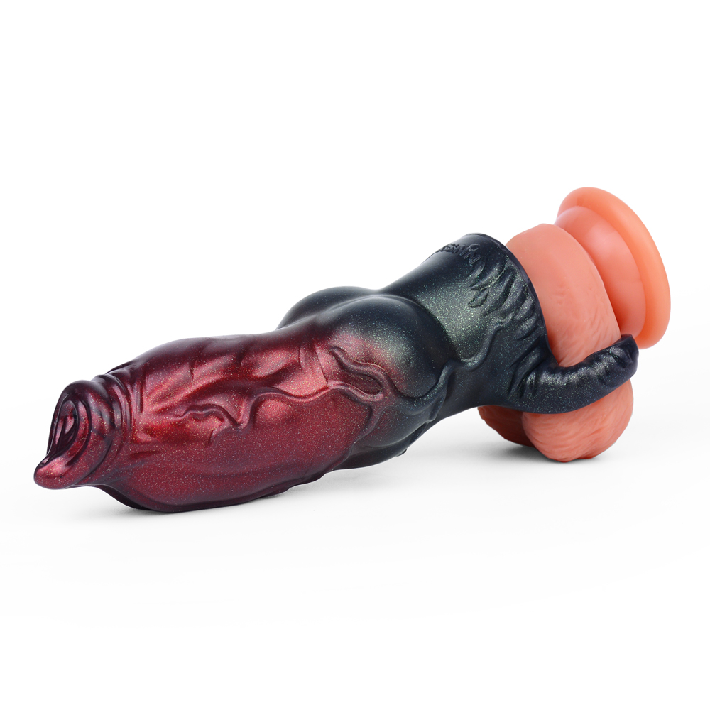 (image for) Soft Silicone Penis Sheath in Claret