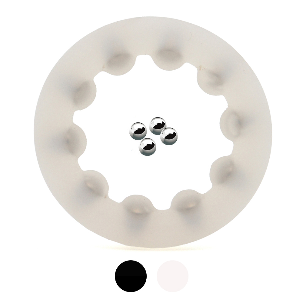 Rider Liquid Silicone Ring With Steel Balls