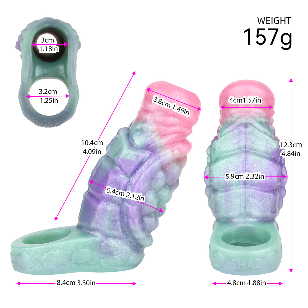 (image for) Turtle Shell Dildo Sleeve Cock Extension