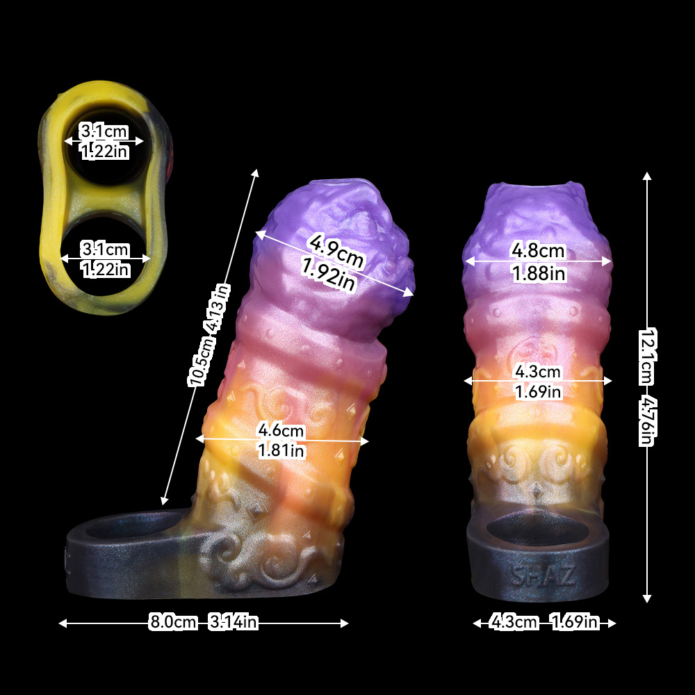 (image for) Heavy Silicone Penis Sleeve - Ecan