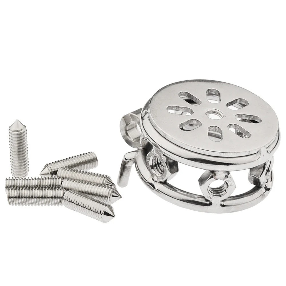(image for) Bolted Chastity Cage With Spikes