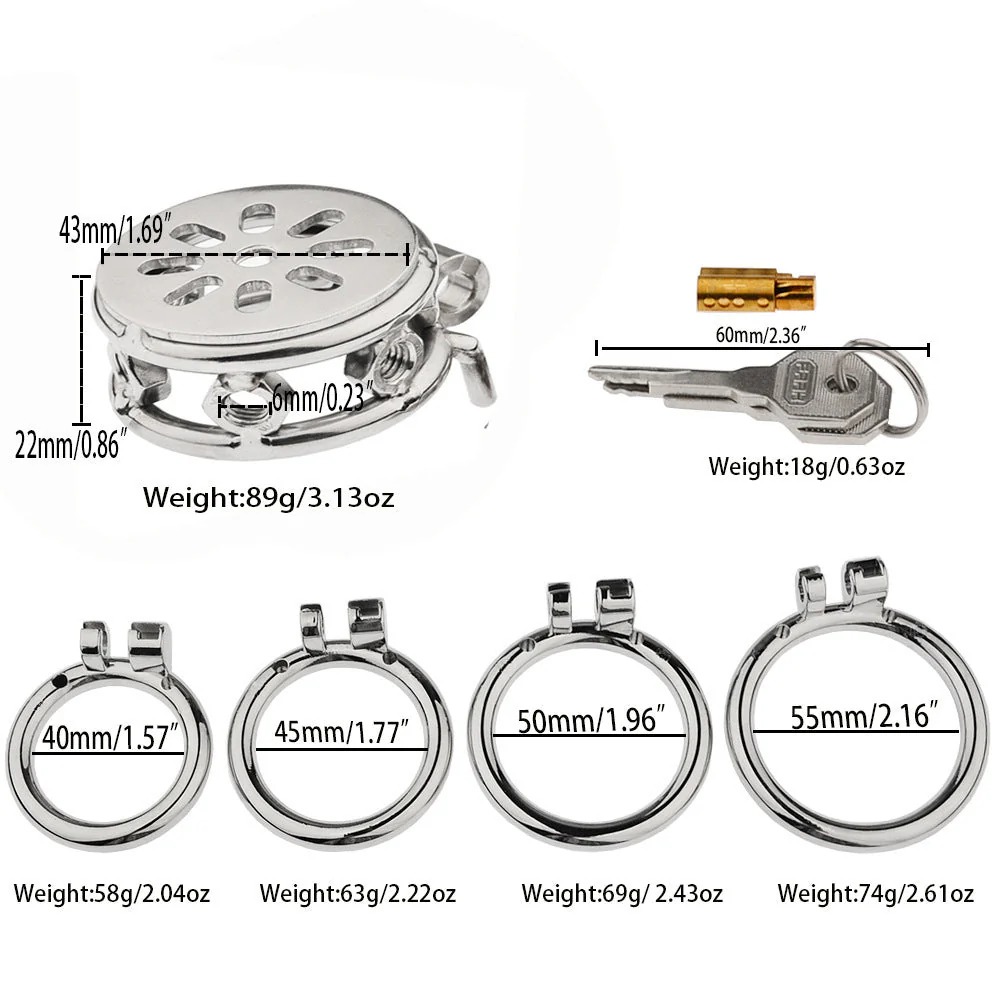 (image for) Bolted Chastity Cage With Spikes