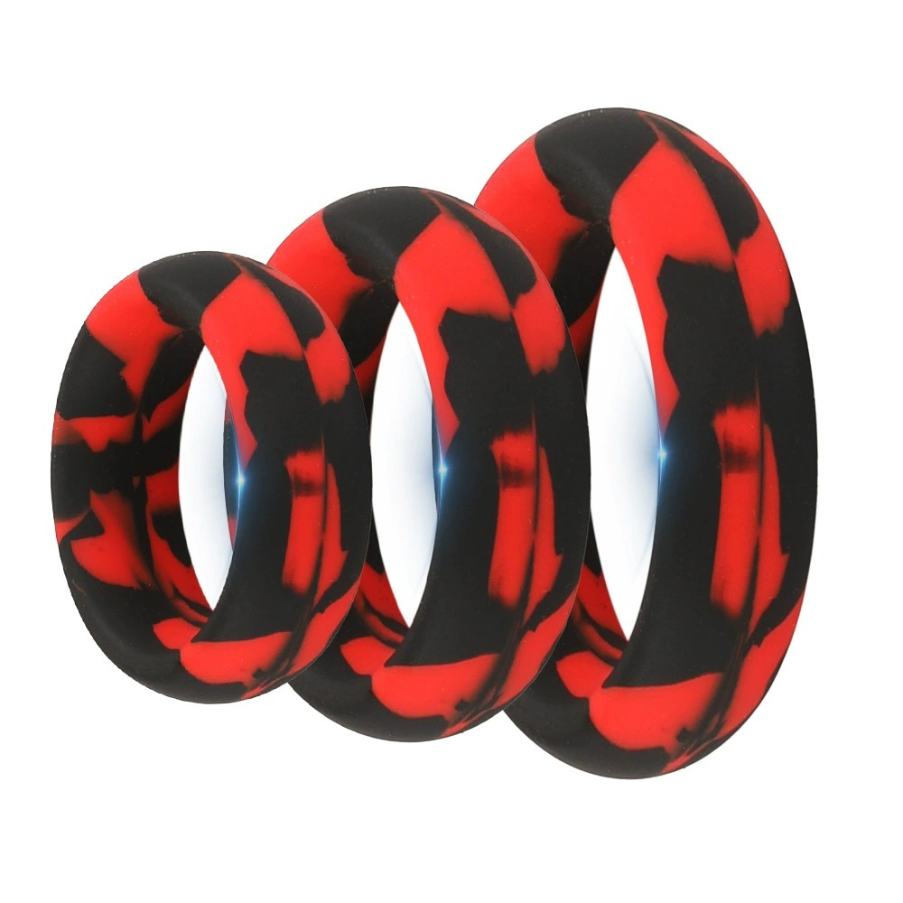 (image for) Mixed Color Silicone Penis Ring Set