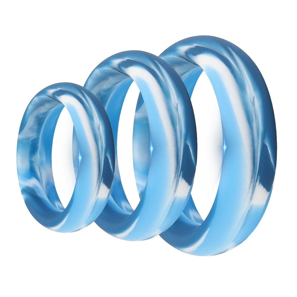 (image for) Mixed Color Silicone Penis Ring Set