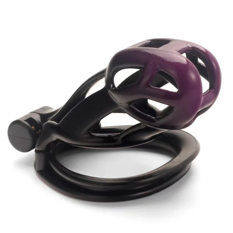 (image for) Black and Purple Cobra Chastity Cage