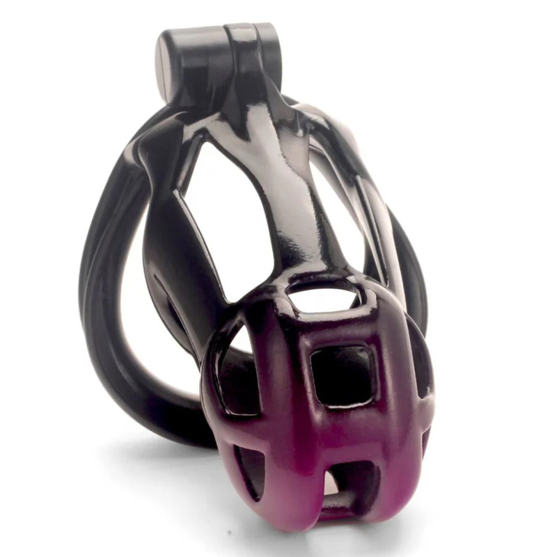 (image for) Black and Purple Cobra Chastity Cage