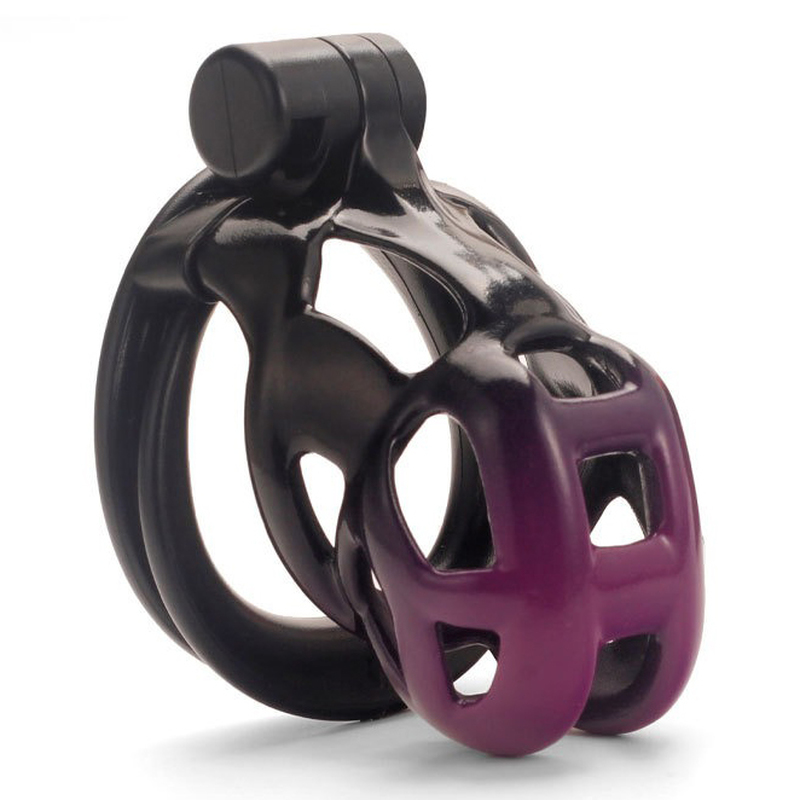 (image for) Black and Purple Cobra Chastity Cage