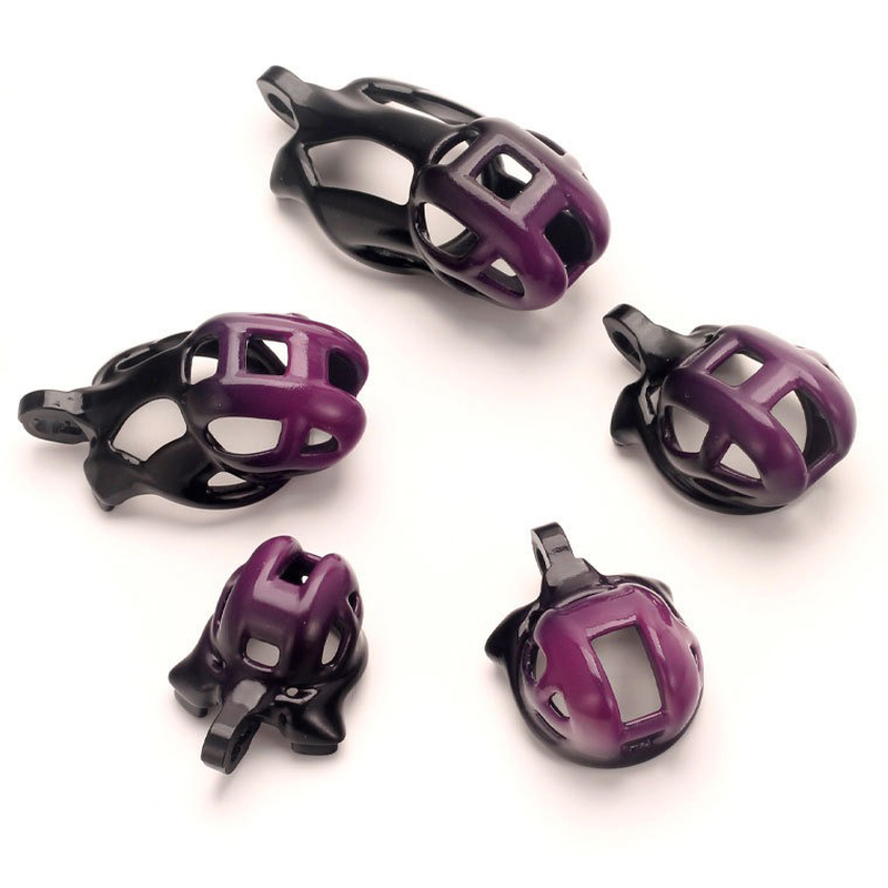 (image for) Black and Purple Cobra Chastity Cage