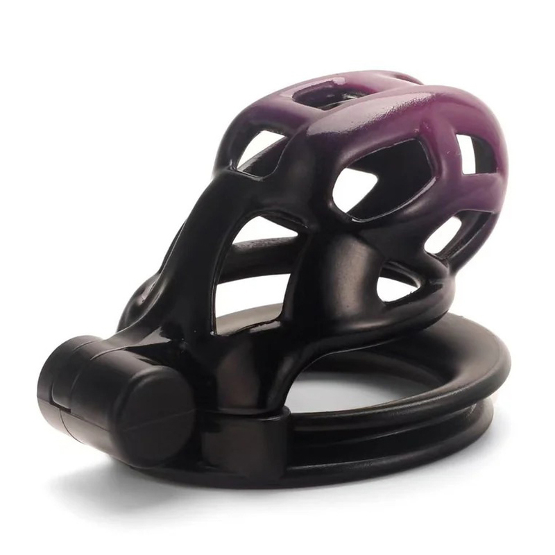 (image for) Black and Purple Cobra Chastity Cage