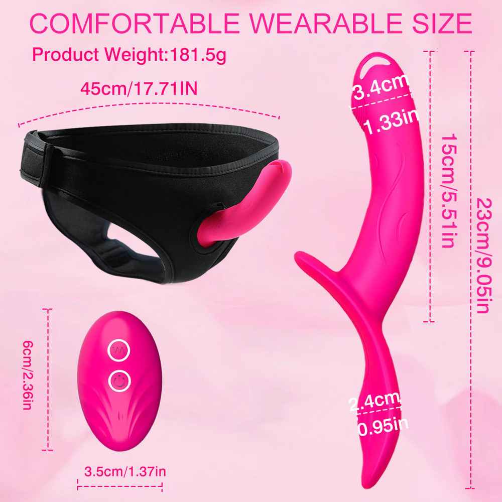 (image for) Wearable Double Vibrator Strap-on Dildo