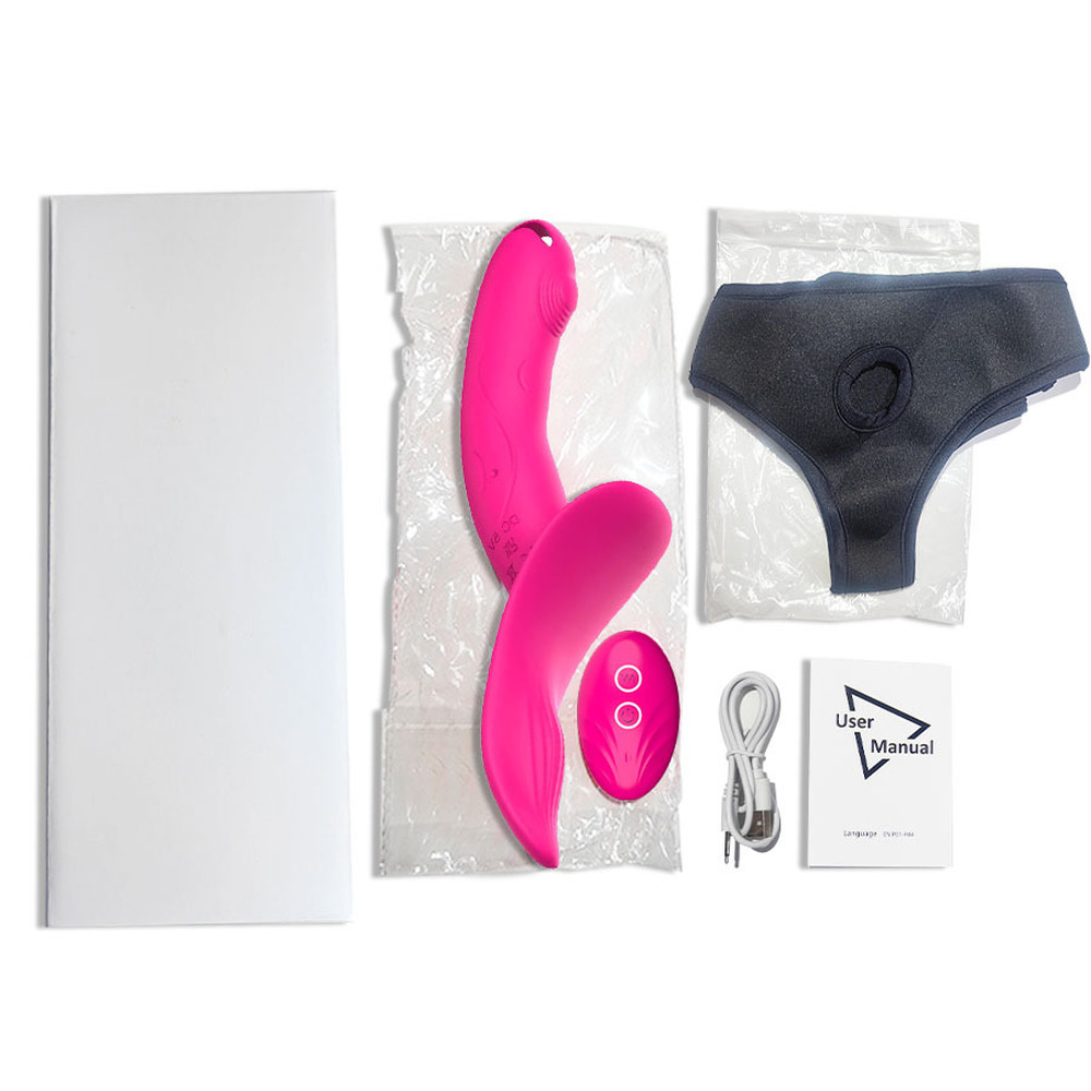 (image for) Wearable Double Vibrator Strap-on Dildo