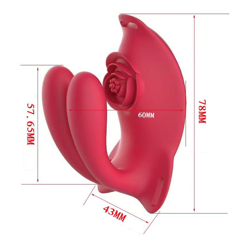 (image for) Rose Wearable Vibrator With Rabbit Ear