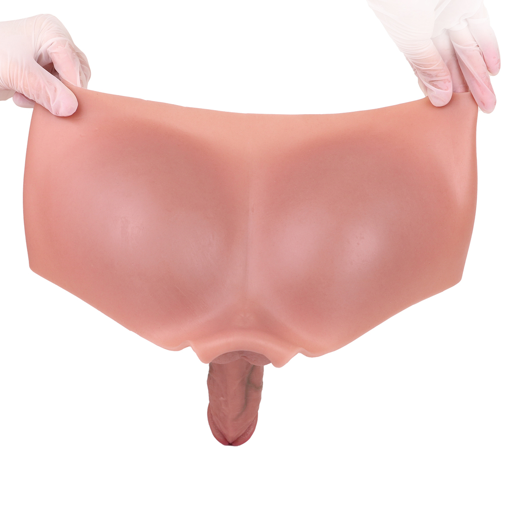 (image for) Wearable Silicone Soft Hollow Dildo Panty
