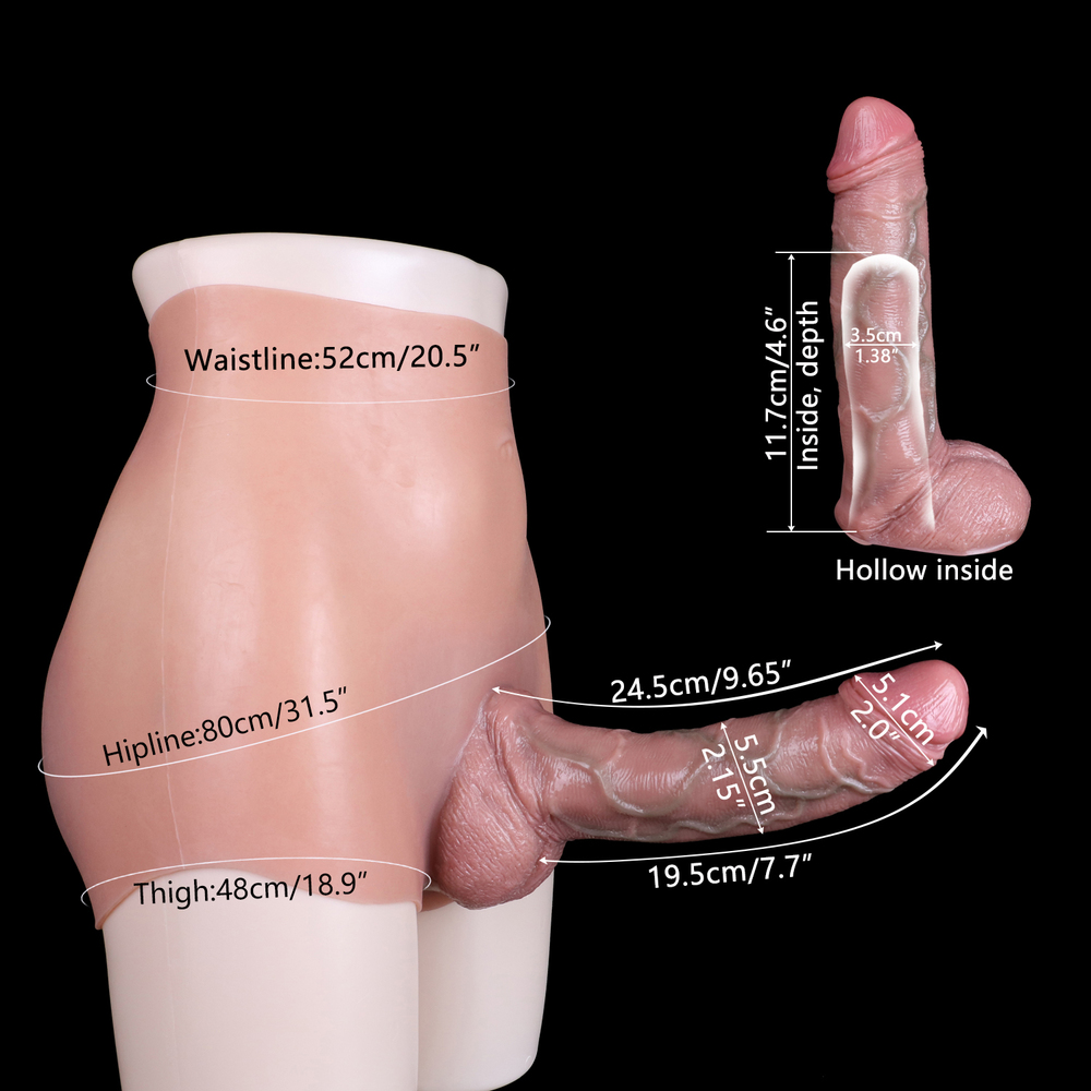 (image for) Realistic Penis Sleeve Enlarger Strapon Pants