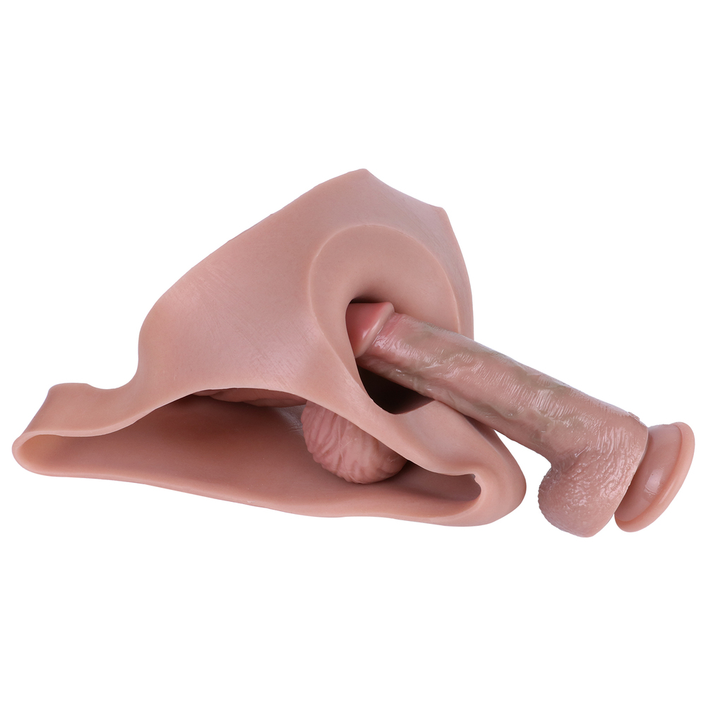 (image for) Realistic Silicone Penis Sleeve Briefs