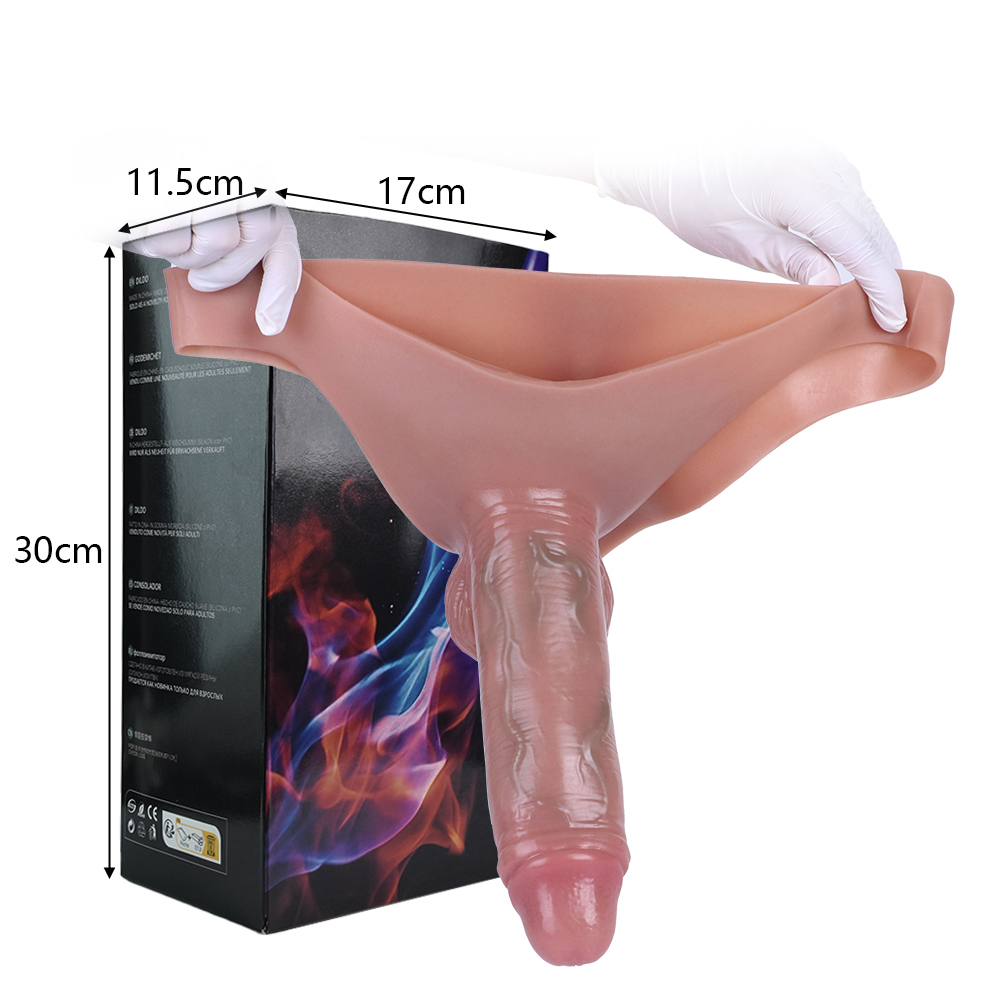 (image for) Realistic Silicone Penis Sleeve Briefs