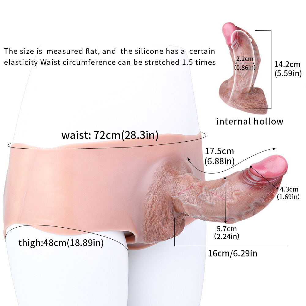 (image for) Silicone Hollow Strap On Dildo