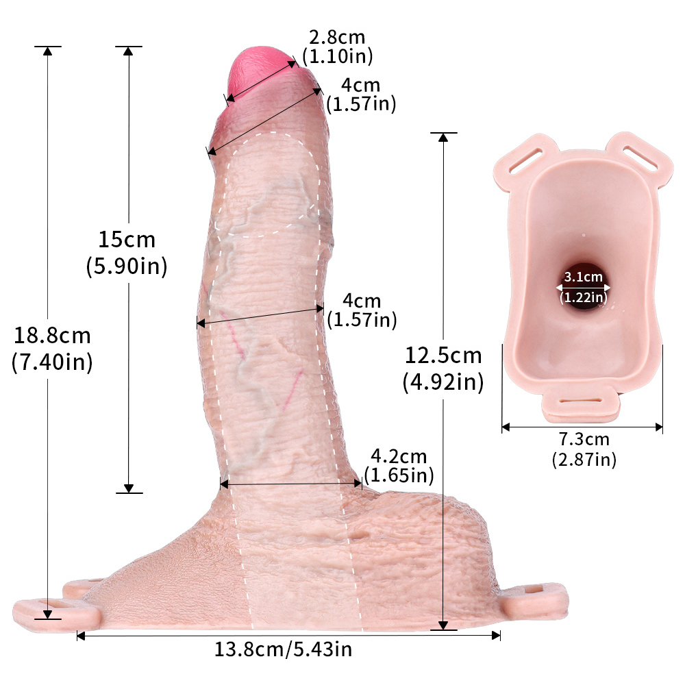 (image for) Wearable 5.9 inch Penis Sleeve