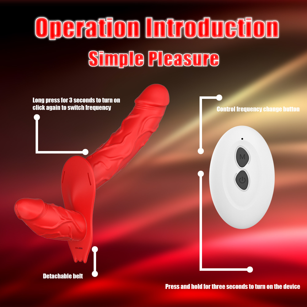 (image for) Strap On Double-Ended Vibrating Dildo