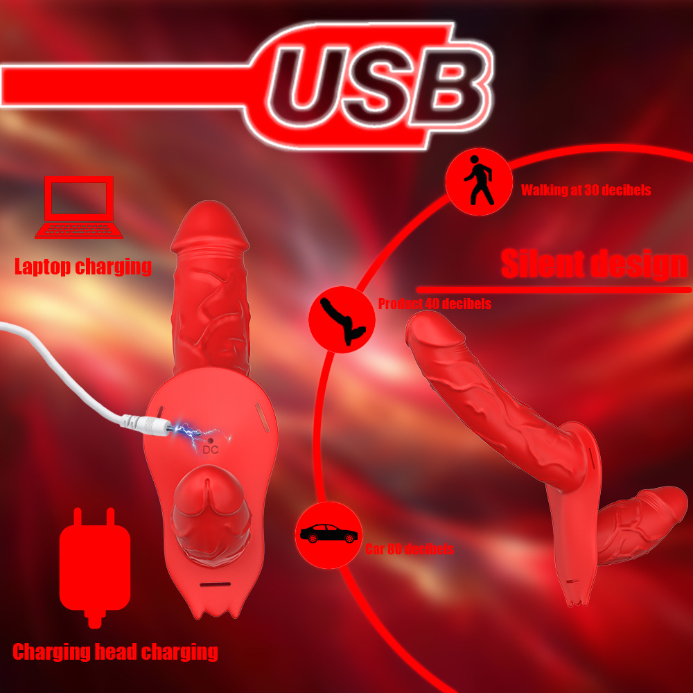 (image for) Strap On Double-Ended Vibrating Dildo