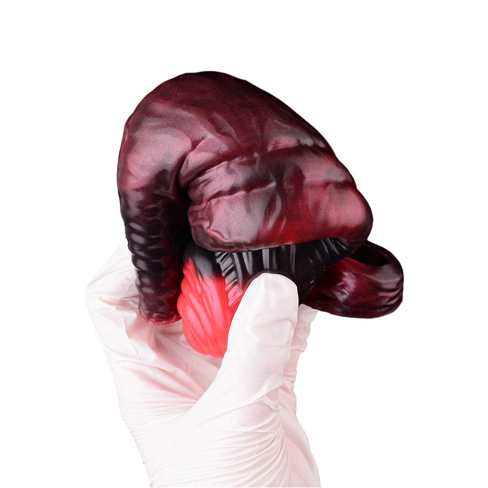(image for) Crimson Silicone Vibrating Penis Extender