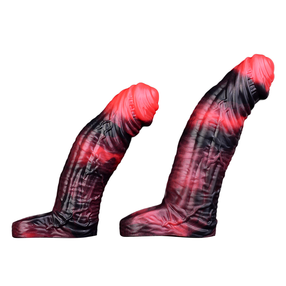 (image for) Crimson Silicone Vibrating Penis Extender