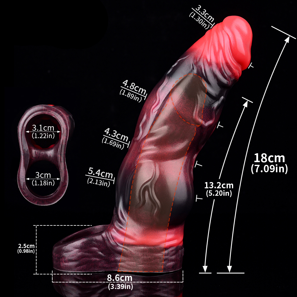 (image for) Realistic Silicone Vibrating Penis Sleeve