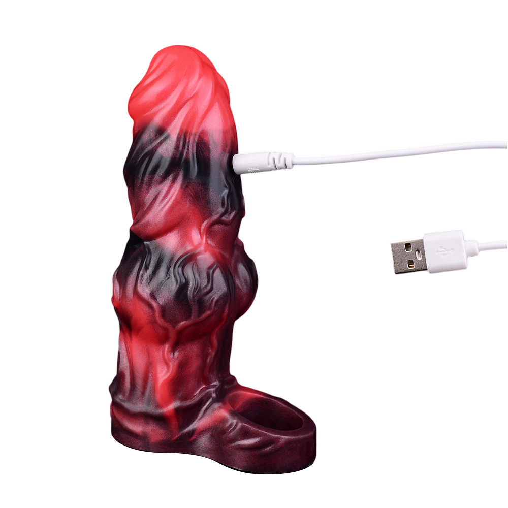 (image for) Blood-Red Fantasy Vibrating Cock Sleeve