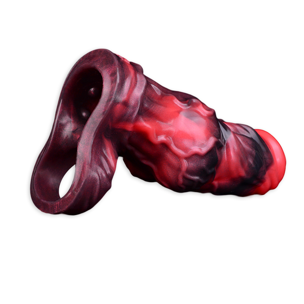 (image for) Blood-Red Fantasy Vibrating Cock Sleeve