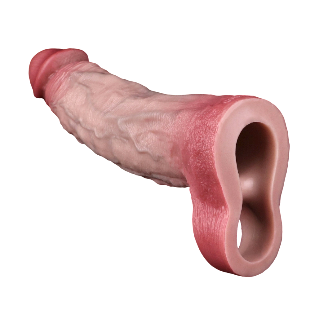 (image for) Realistic Penis Enlargement Sleeve - 7.72 in