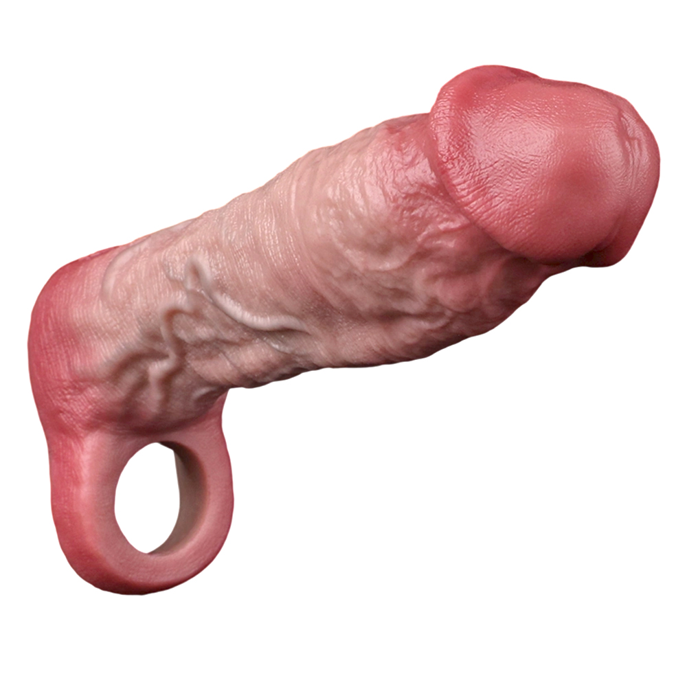 (image for) Realistic Penis Enlargement Sleeve - 8.04 in