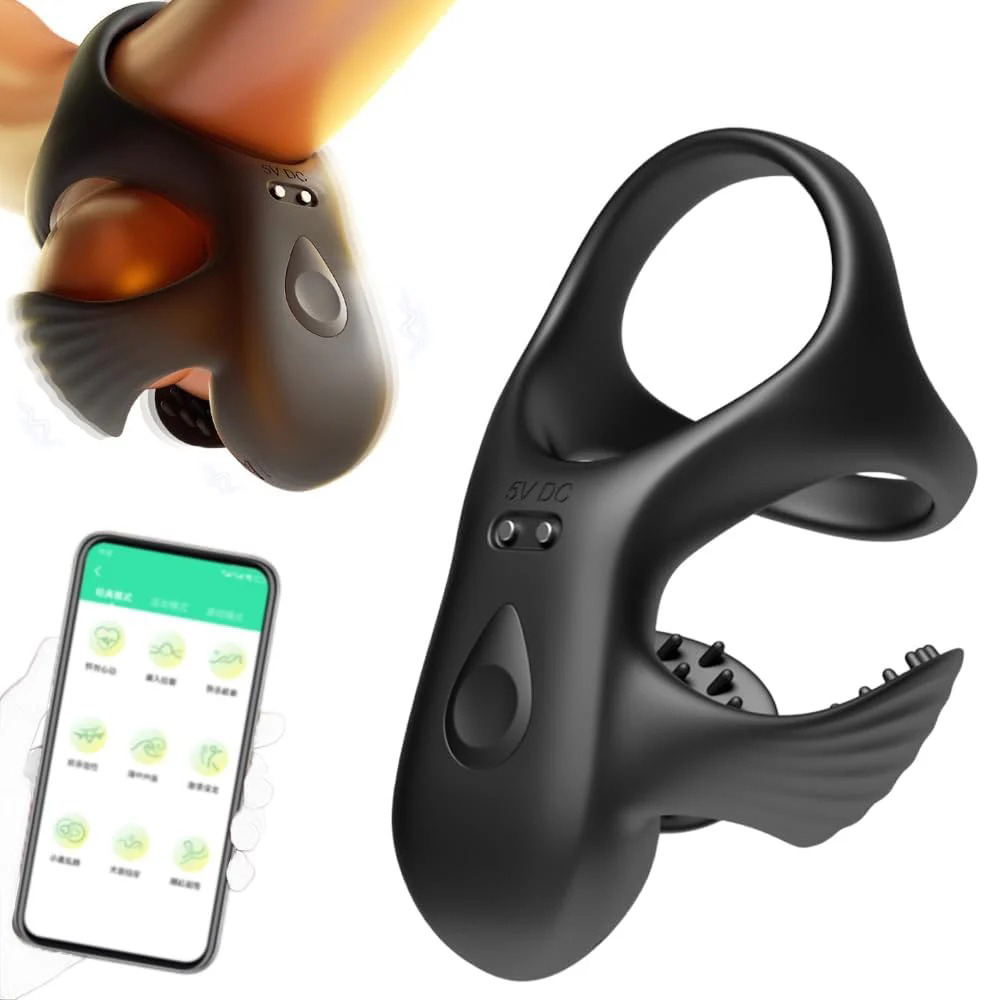 Testicle Penis Trainer VibratorCock Ring