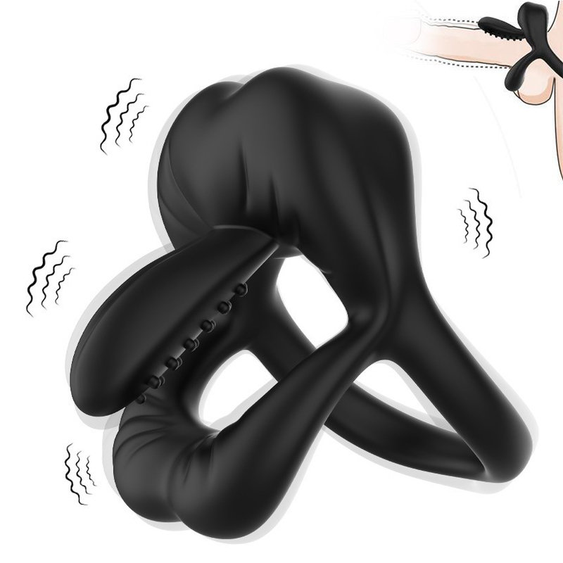 Lips Tongue Erection Enhancer Vibration Cock Ring Lips Tongue Erection Enhancer Vibration Cock Ring