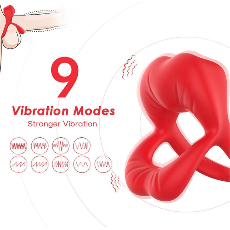 (image for) Lips Vibration Triple Cock Ring