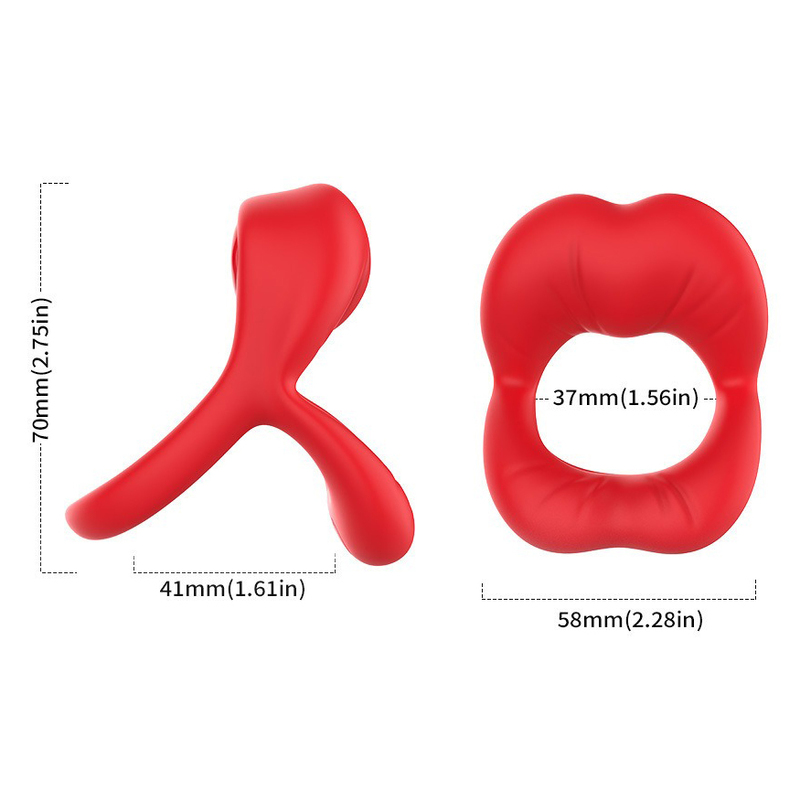 (image for) Lips Vibration Triple Cock Ring
